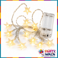 LED Star Fairy Light Battery Operated 20 Stars - 10 Feet