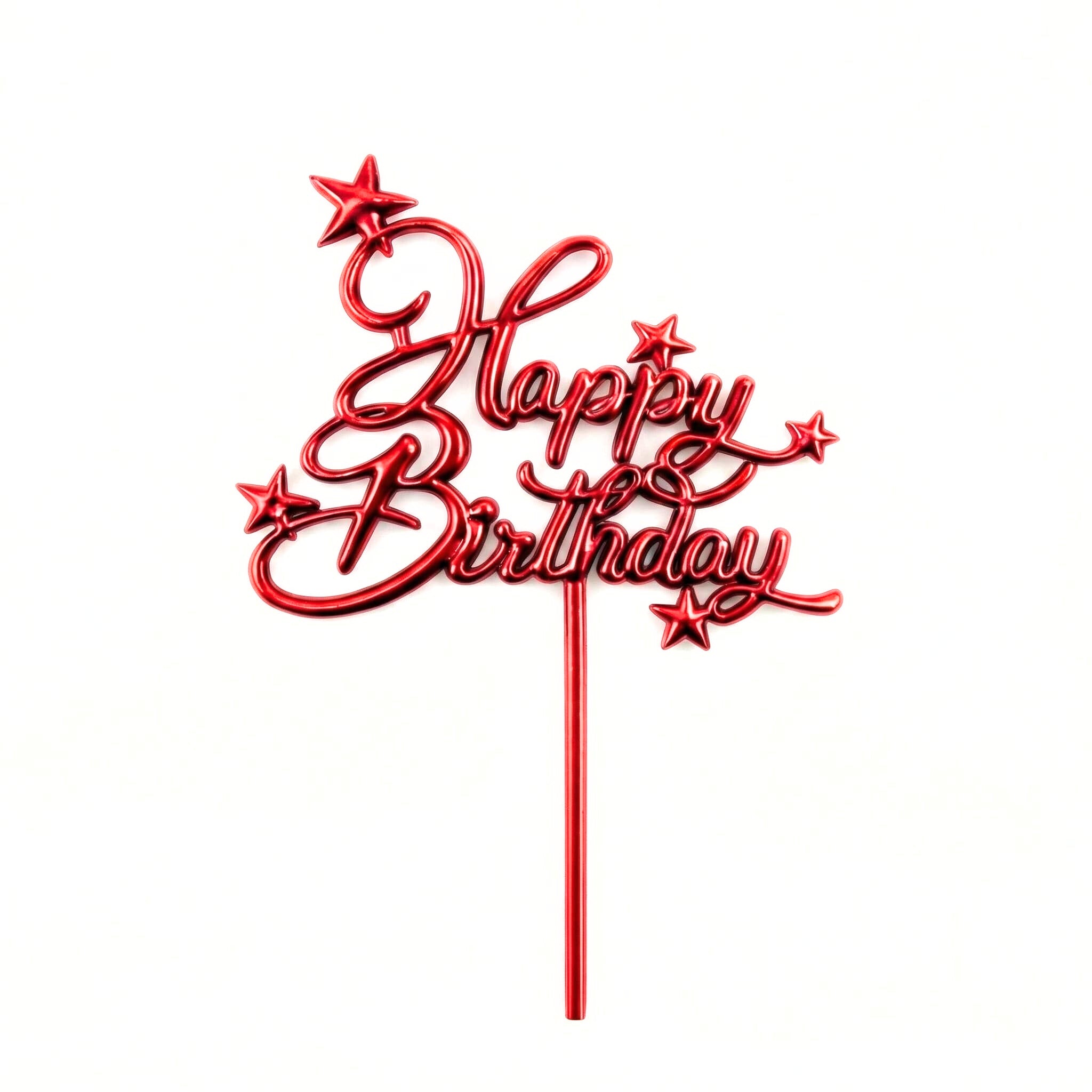 Happy Birthday Acrylic Cake Topper