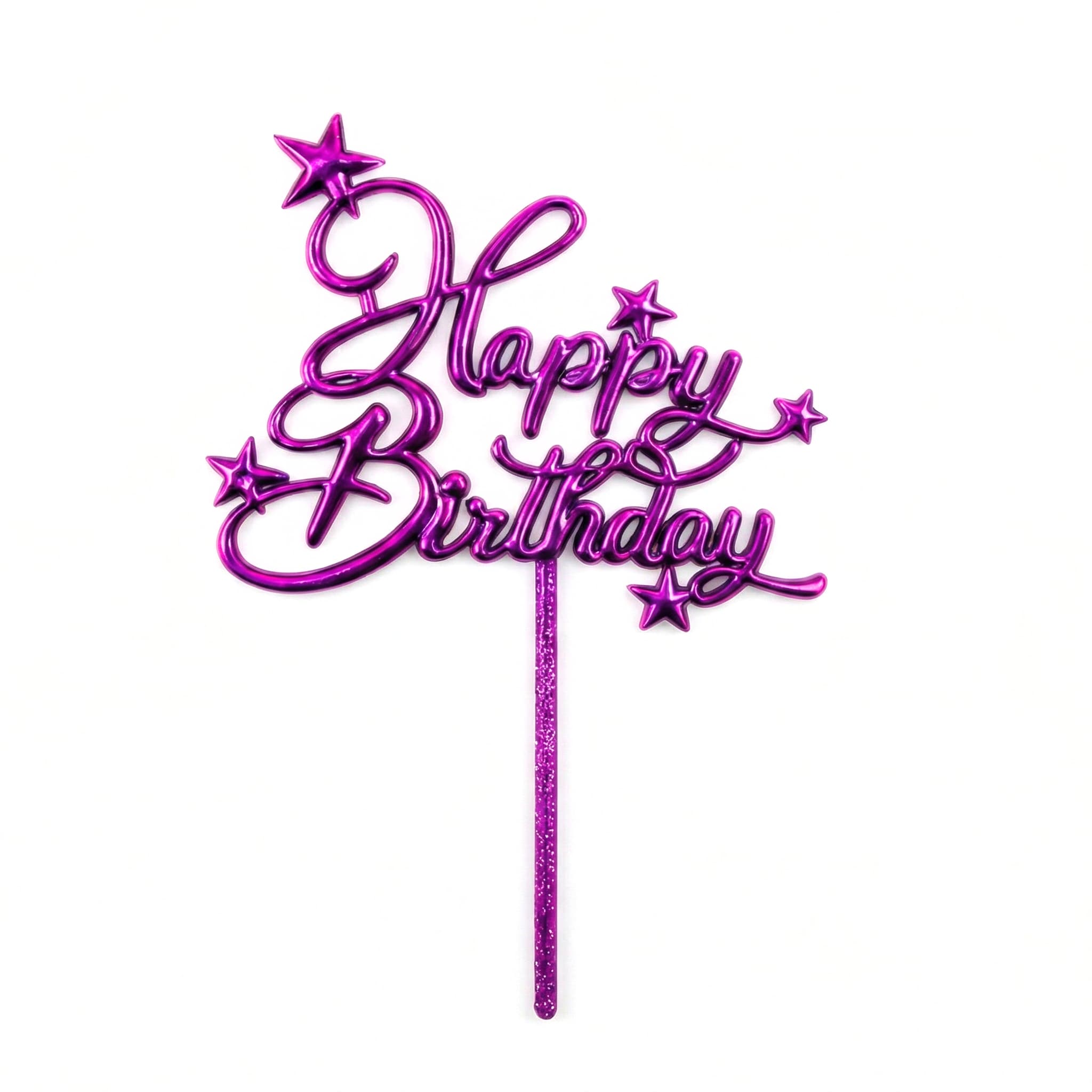 Happy Birthday Acrylic Cake Topper