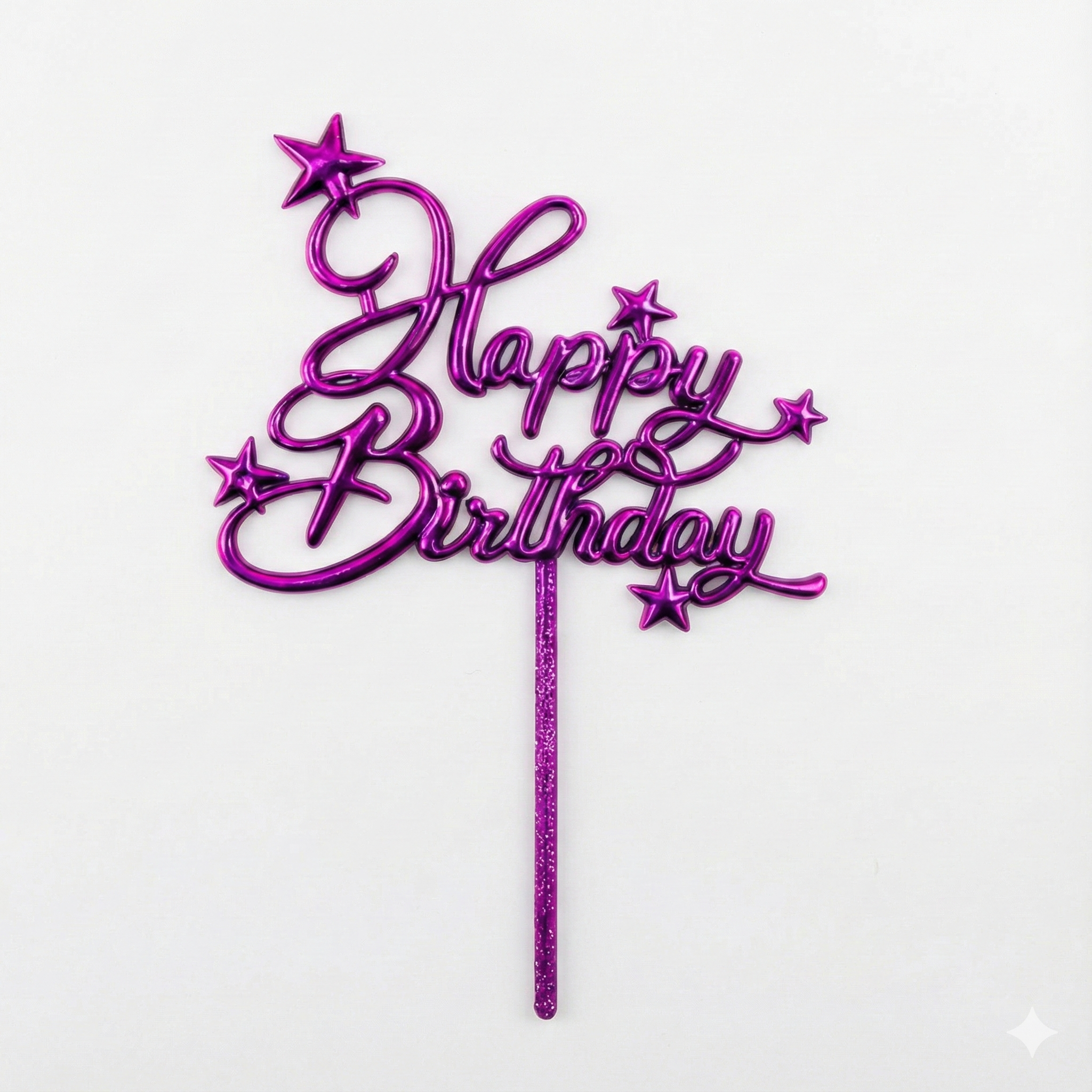 Happy Birthday Acrylic Cake Topper