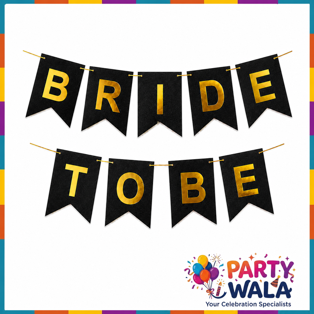 Bride To Be Glitter Banner - Bridal Shower Decoration