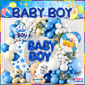 Baby Boy Balloon Decoration Kit YW-07920 blue white balloon arch setup