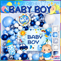 Baby Boy Balloon Decoration Kit YW-07924 blue white balloon arch setup