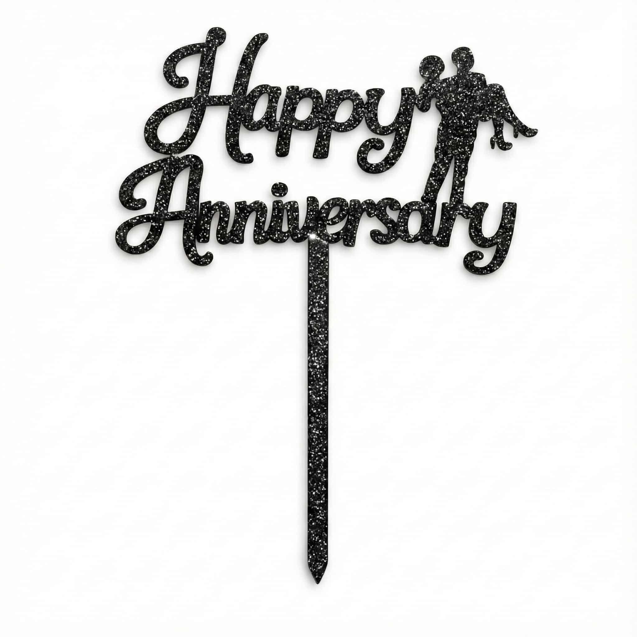 Happy Anniversary Premium quality Cake Topper in Acrylic
