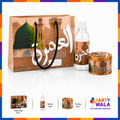 Luxury Madina Umrah Tabarruk Set with 250g Tin Box