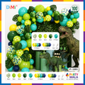 Jungle Theme Green Balloon Garland Arch Kit for Wild One Birthday Decorations (100 Pcs) ItemP-1091