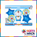 Doraemon Theme Happy Birthday Foil Balloons 5 Pcs Set