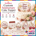 Custom Anniversary Cake Topper | Party Wala