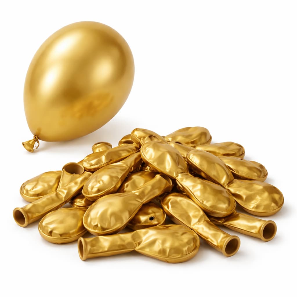 50 Pcs/Set  Metallic Balloons Pack For Birthday Party Decorations