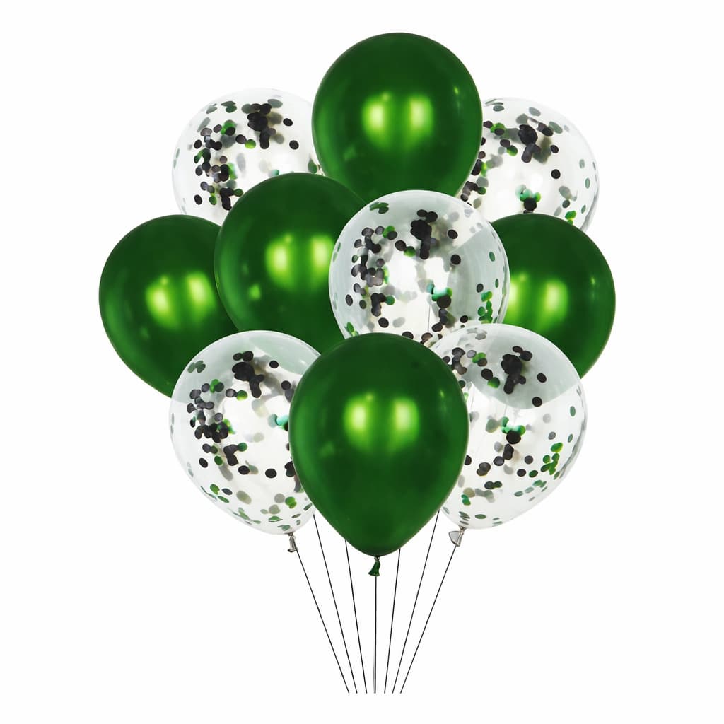 10 Pcs/SetLatex Balloons with Confetti Filled Balloons for Party Decoration