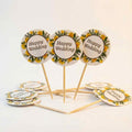 Happy Wedding Cake/Cup-cake Toppers (Pack of 10)