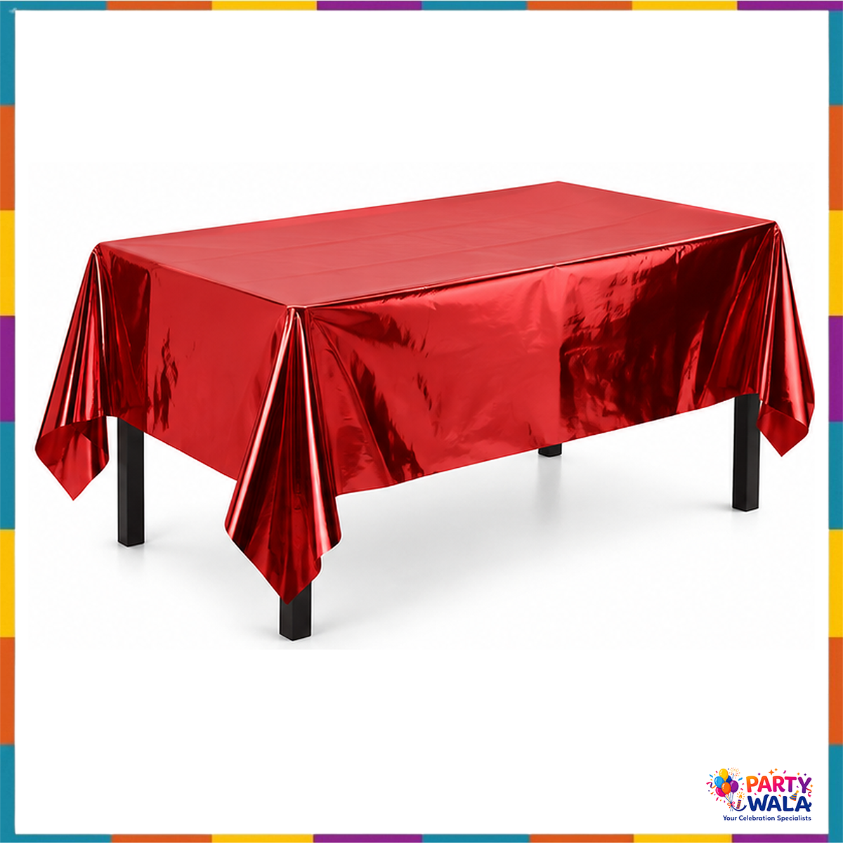 Aluminium Foil Table Cloth (137 x 183 cm) For Party Decoration and Celebration