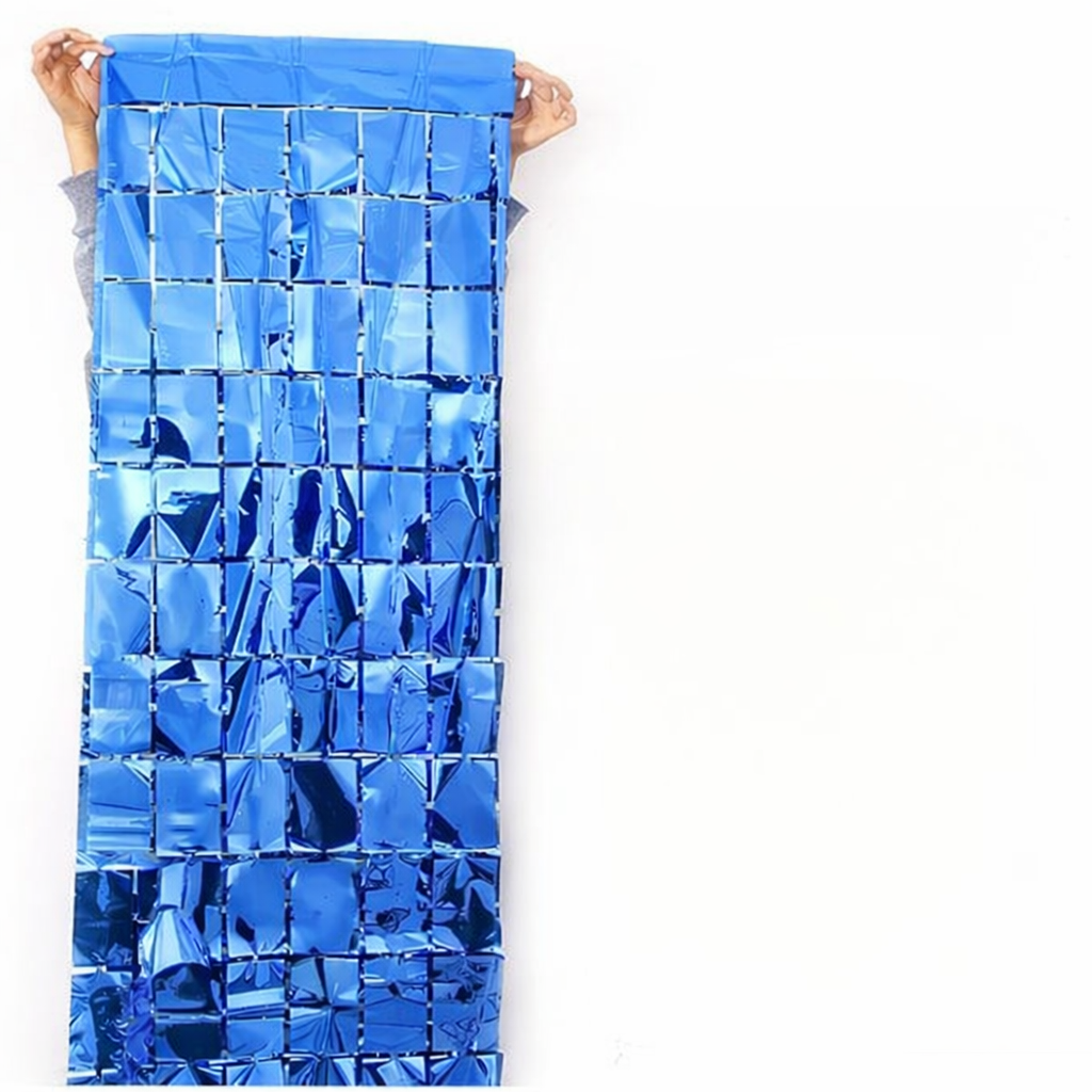 Square Shaped Foil Curtains for Party Decoration and Celebration
