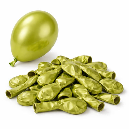 50 Pcs/Set  Metallic Balloons Pack For Birthday Party Decorations