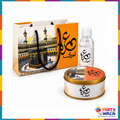 Orange Umrah Mubarak complete gift set 250g tin bag and bottle