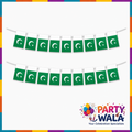Pakistan flag banner pack of 10 for 14 August Independence Day decorations