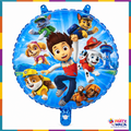 PAW Patrol 18 inch blue round foil balloon featuring Ryder and rescue pups for kids birthday party