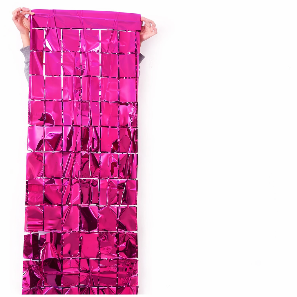Square Shaped Foil Curtains for Party Decoration and Celebration