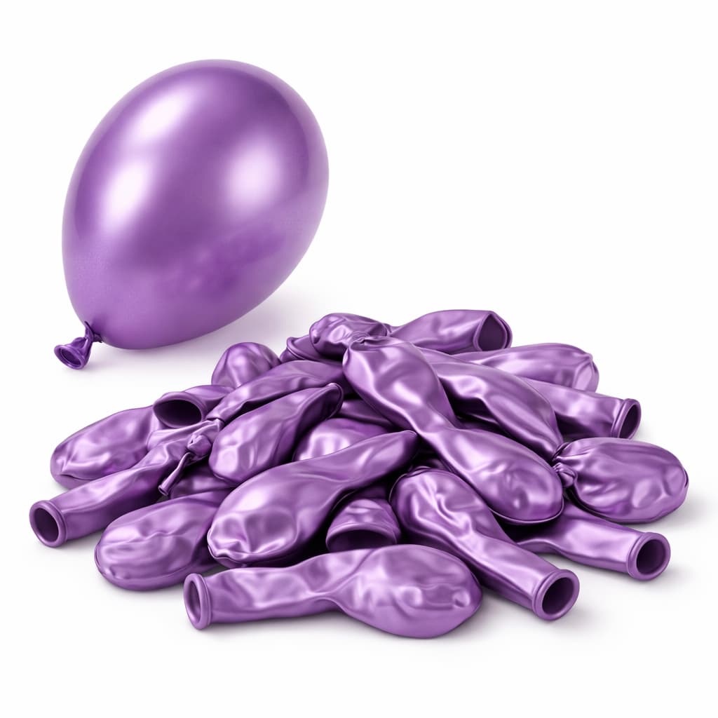 50 Pcs/Set  Metallic Balloons Pack For Birthday Party Decorations
