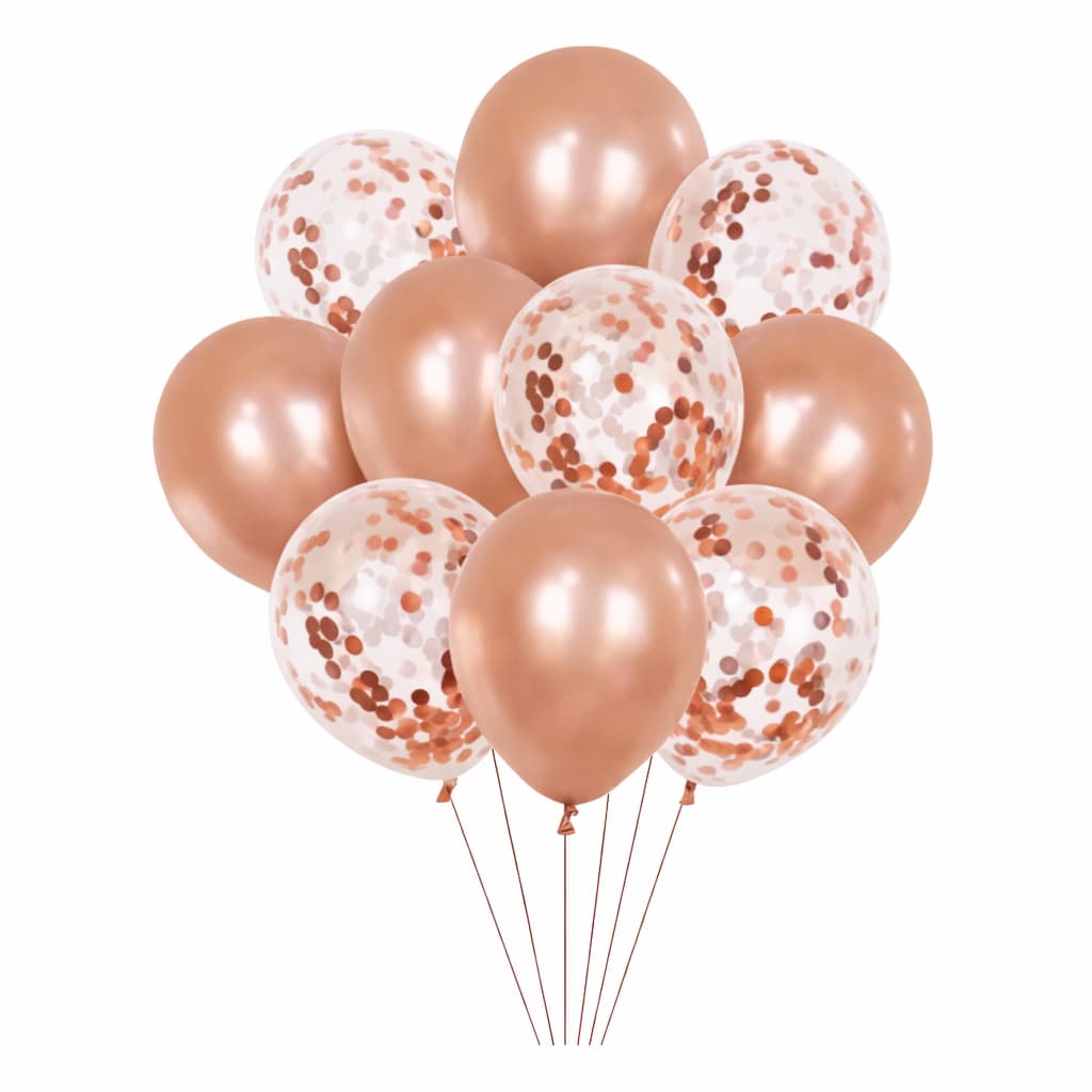 10 Pcs/SetLatex Balloons with Confetti Filled Balloons for Party Decoration