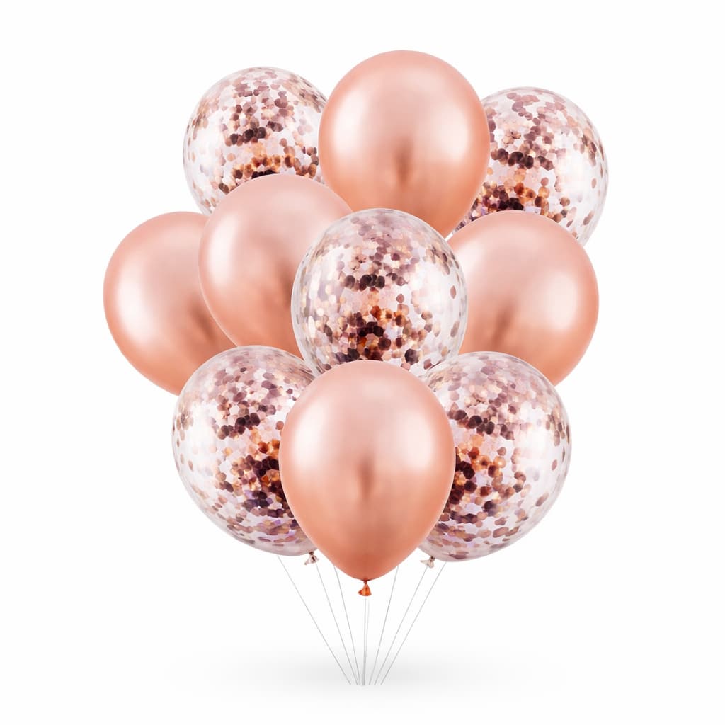 Latex Balloons with Confetti Filled Balloons for Party Decoration (10 pcs / set)