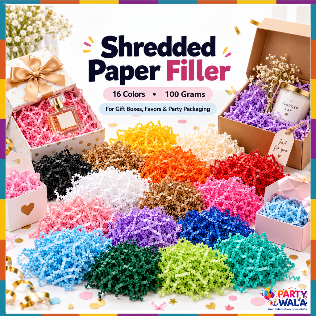 100g crinkle shredded paper filler for gift boxes in 16 colors