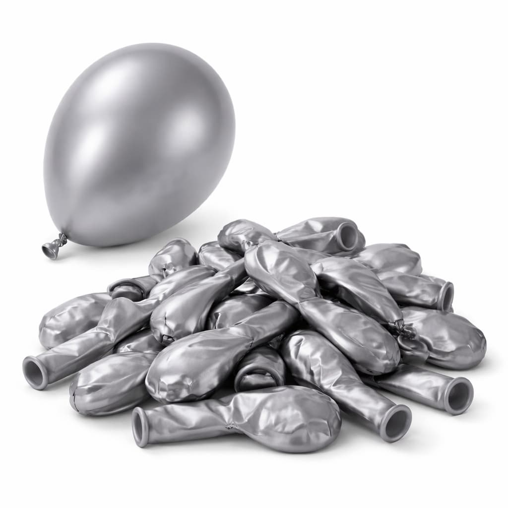 50 Pcs/Set  Metallic Balloons Pack For Birthday Party Decorations