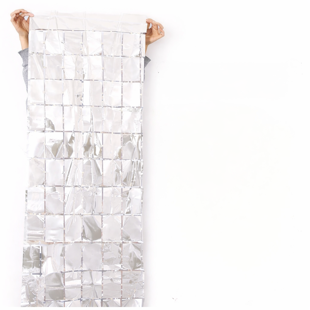 Square Shaped Foil Curtains for Party Decoration and Celebration